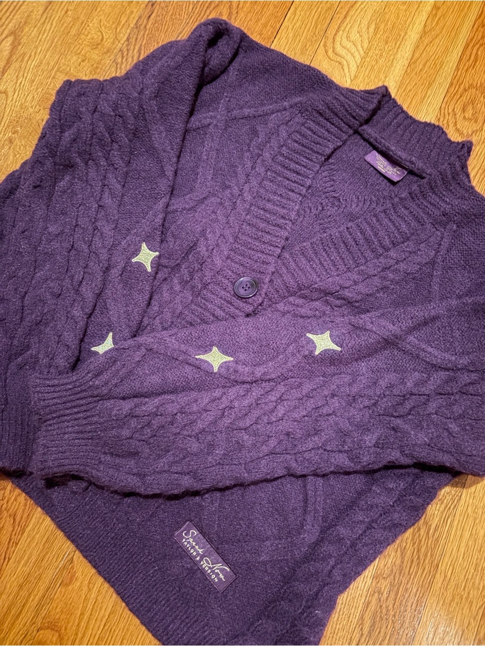 Taylor Swift Speak Now Purple Official Cardigan NEVER WORN